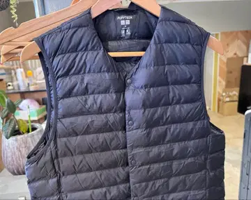 미사용! UNIQLO Pufftech 블랙 다운 베스트 히트텍 팬츠