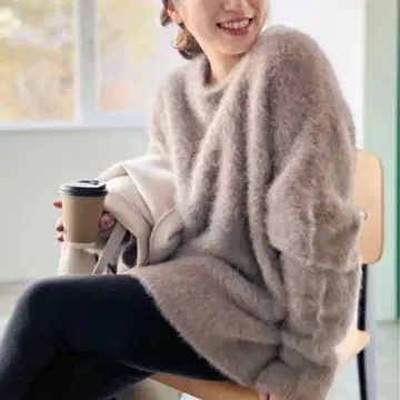 새상품급 AP STUDIO Fur Knit Pullover