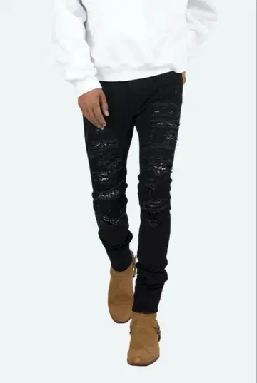 mnml 스트레치 데미지 데님 30