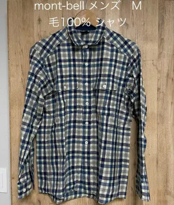 mont-bell 체크 무늬 플란넬 셔츠 M