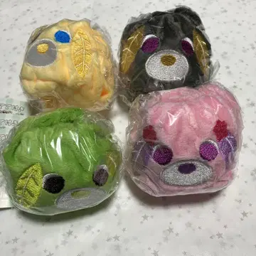 가챠 [오차이누 오테테츠키 후와후와 스크런치] 4종 세미 컴프 세트