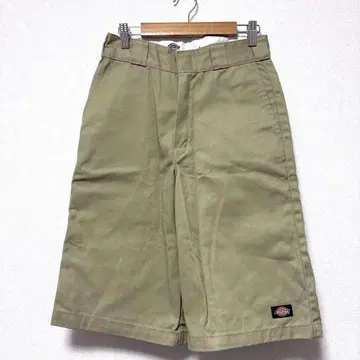 Dickies 베이지 와이드 레그 숏팬츠 28