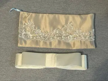 웨딩 리본 모자 꽁지