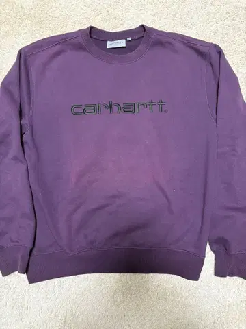 carhartt 퍼플 로고 맨투맨