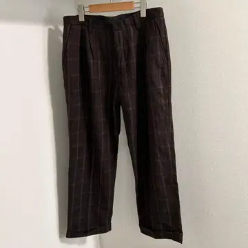 United Arrows 체크 무늬 슬랙스