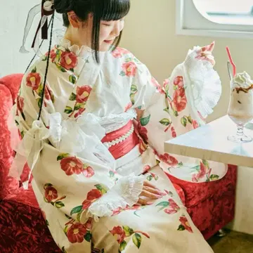 [ 쿠틸과 레트로 ] 유카타 레이스 오비 복조리 세트