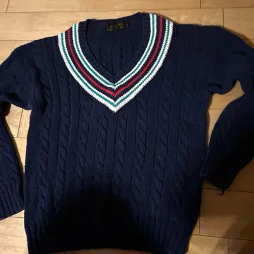 Eddie Bauer 에디 바우어 코튼 V넥 스웨터