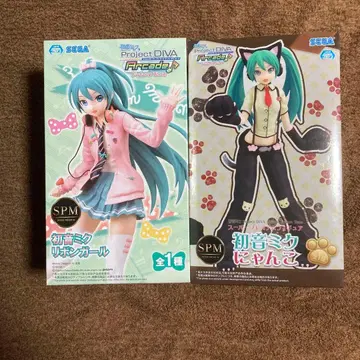 하츠네 미쿠 spm 슈퍼 프리미엄 피규어 리본 걸 냥코