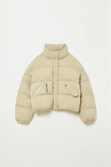 eaphi CHECK PATTERN PUFFER JACKET
