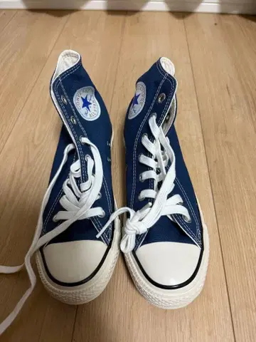 미사용 새상품 CONVERSE ALL STAR 네이비 스니커즈 24cm