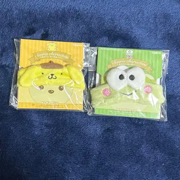 산리오 곰 인형과 인형용 터번 폼폼푸딩 케로케로케로피