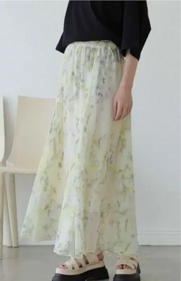 JEANASIS 카스레가라 요류우 플레어 스커트