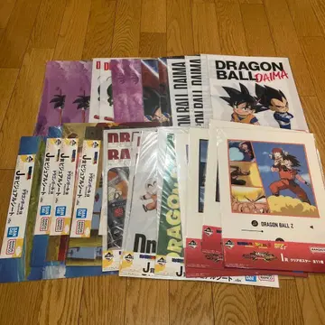 제일복권 드래곤볼 비주얼 시트 클리어 포스터 27장