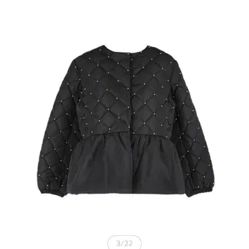 coca 펄 퀼팅 자켓 블랙 L