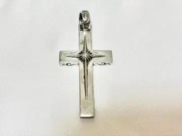SAAD 사드 선 심볼 크로스 십자가 실버 펜던트 탑