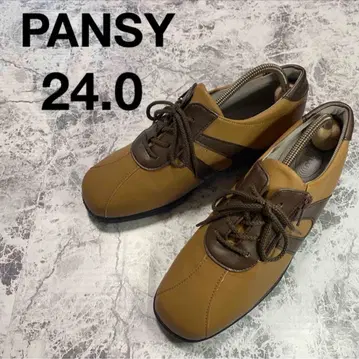 새상품급 PANSY 컴포트 슈즈 24.0 브라운