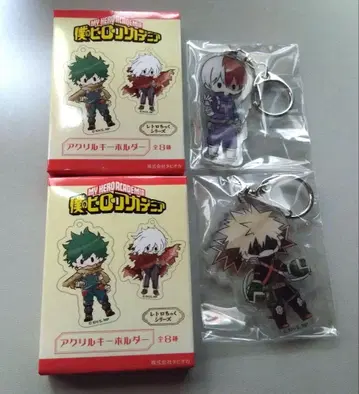 나의 히어로 아카데미아 레트로풍 아크릴 키링 바쿠고 카츠키 토도로키 쇼토