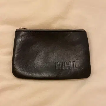 MHL. 블랙 가죽 코인 케이스