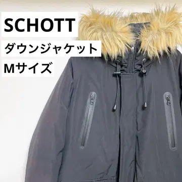 SCHOTT 샷 다운 자켓 블랙 M 사이즈