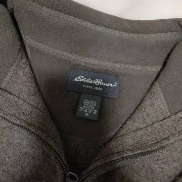 Eddie Bauer XL 하프 지퍼 울 100% 스웨터