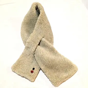 버킹엄 베어 원포인트 보아 머플러 베이지