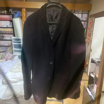 코듀로이 블랙 테일러드 자켓