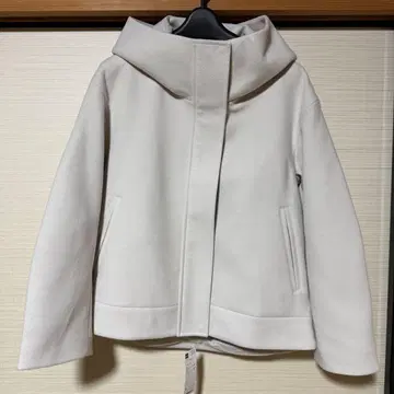 GU 코지 멜톤 숏 후디 코트 S