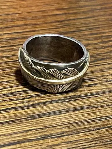 레어!!레어!!WING HANDS 페더 반지 k10