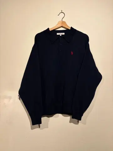 u.s.POLO ASSN 라거 셔츠 니트 소재