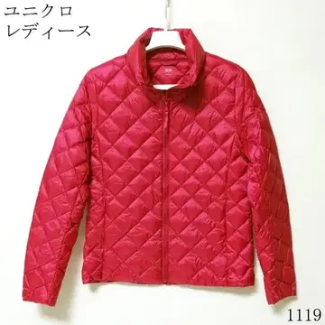 유니클로 여성용 다운 자켓 빨간색