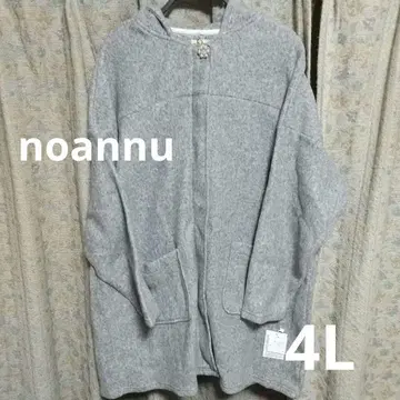 빅 사이즈 노안느 후드 부착 모코모코 코트 4L