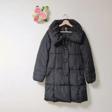 새상품급 INED 후드 부착 블랙 다운 자켓 [ 11/L ]