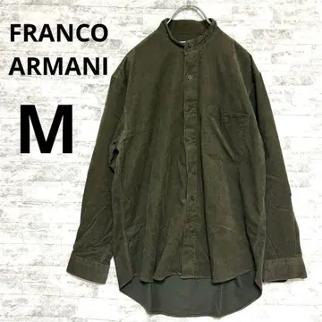 [FRANCO ARMANI 프란코 아르마니] 올리브 그린 긴팔 셔츠