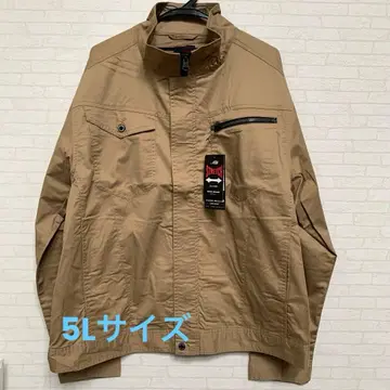 5L 빅 사이즈 카멜 아우터 자켓 스트레치 소재