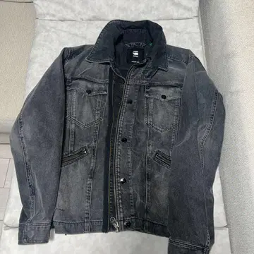 지스타 로우 블랙 데님 자켓 M 사이즈