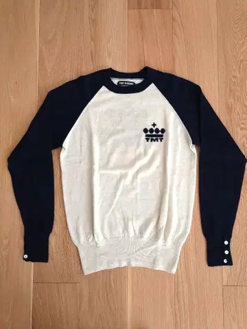 T.M.T. Classic 아이보리/네이비 니트 스웨터 골프