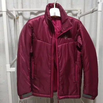 Foxfire 버건디 스탠드 카라 자켓