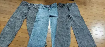 GU 배럴 레그 와이드 청바지 묶음 판매