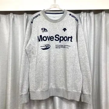 데상트 맨투맨 트레이닝복 그레이 남성용 L