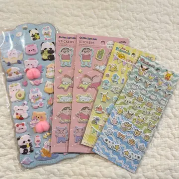 인기 엉덩이 씰 짱구는 못말려(크레용 신짱) 포켓몬 씰 폭신폭신 씰