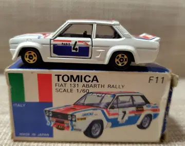 토미카 파랑 상자 F11 피아트 131 아바르트 랠리 일본제 당시물
