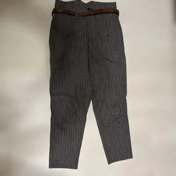 스트라이프 슬랙스 벨트 포함