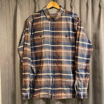 patagonia 코튼 체크 셔츠 XL 구제 의류