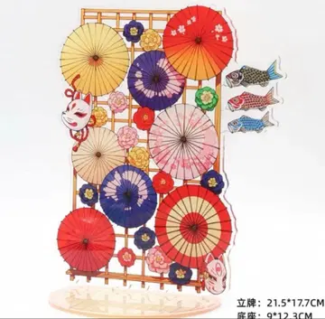 배경 아크릴 스탠드 장식용 여름 축제