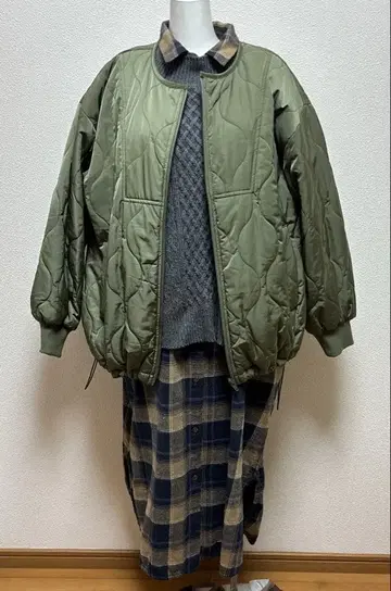 원피스, 베스트, 퀼팅 자켓 3종 세트