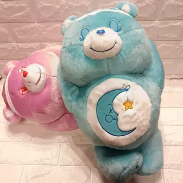 케어베어 쿨쿨 BIG 봉제 인형 핑크 스카이블루 2체 세트