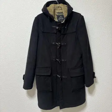 [ gloverall ] 페이크 무스탕 더플 코트 블랙