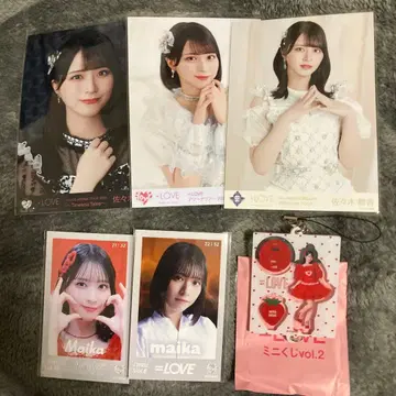 사사키 마이카 포토 카드, 브로마이드, 미니 복권 세트