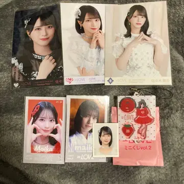 사사키 마이카 포토 카드, 브로마이드, 미니 복권 세트