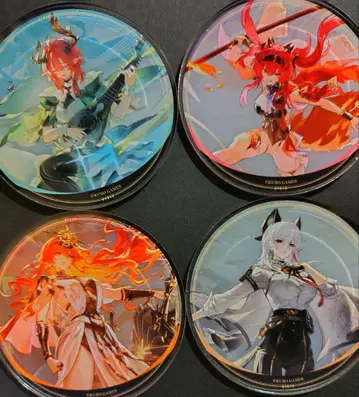 명조 그라테 아크릴 코스터 4개 세트